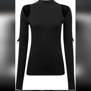 Killstar Black Cut-Out Long Sleeve Top